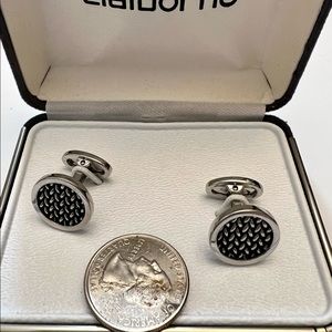 Claiborne Cufflinks - Silver, Mens, NWOT